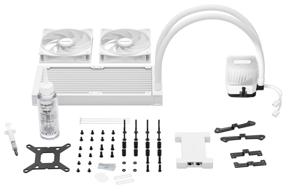Be quiet! Light Loop vodní chladič CPU ARGB 240mm / 2x120mm / Intel i AMD / bílý