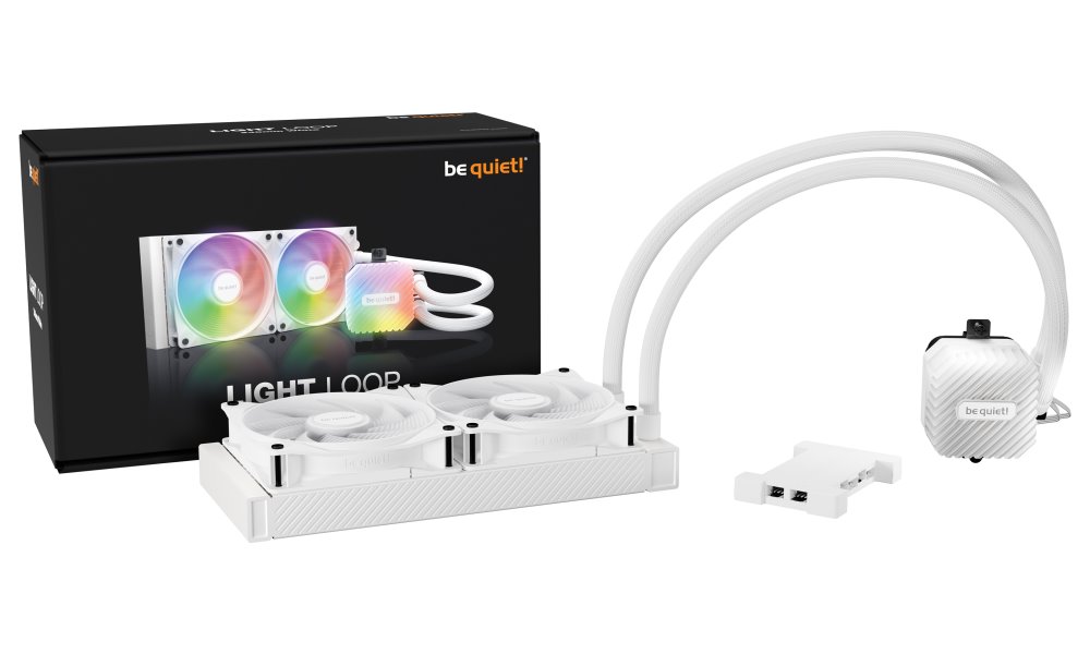 Be quiet! Light Loop vodní chladič CPU ARGB 240mm / 2x120mm / Intel i AMD / bílý