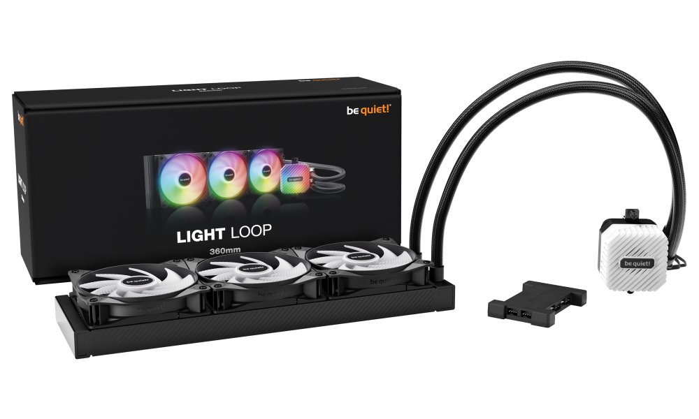 Be quiet! Light Loop vodní chladič CPU ARGB 360mm / 3x120mm / Intel i AMD