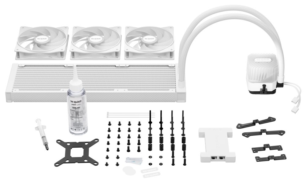 Be quiet! Light Loop vodní chladič CPU ARGB 360mm / 3x120mm / Intel i AMD / bílý