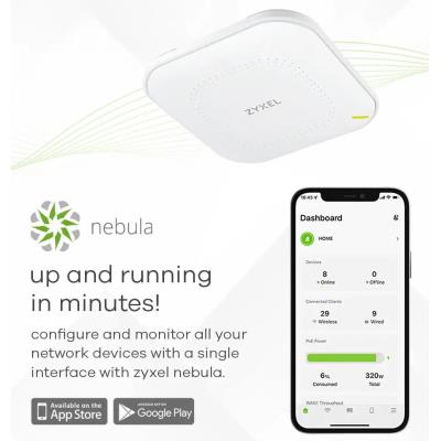 Zyxel NWA50AXPRO Standalone / NebulaFlex Wireless Access Point,  2.5GB LAN Port, 2x2:3x3 MU-MIMO