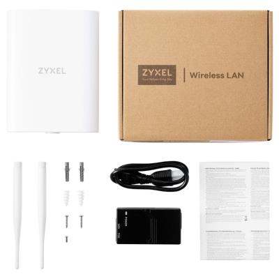 Zyxel NWA55AXE Outdoor AP, Standalone / NebulaFlex Wireless AP, Single Pack include PoE Injector