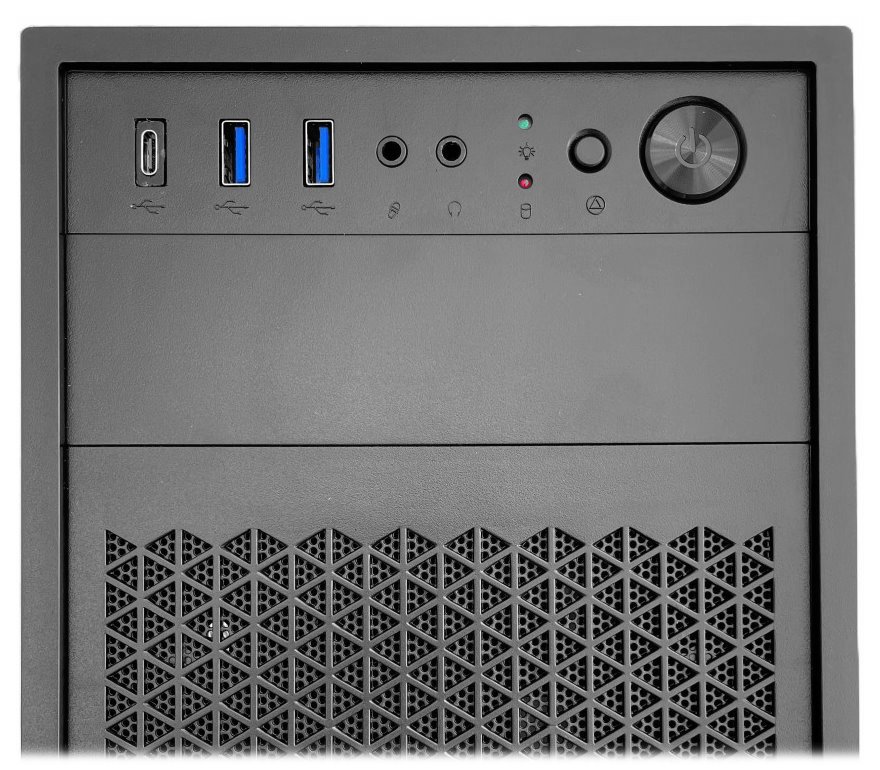 EUROCASE MidT ML N6-530B / bez zdroje / 2x USB 3.0  / USB-C / černá