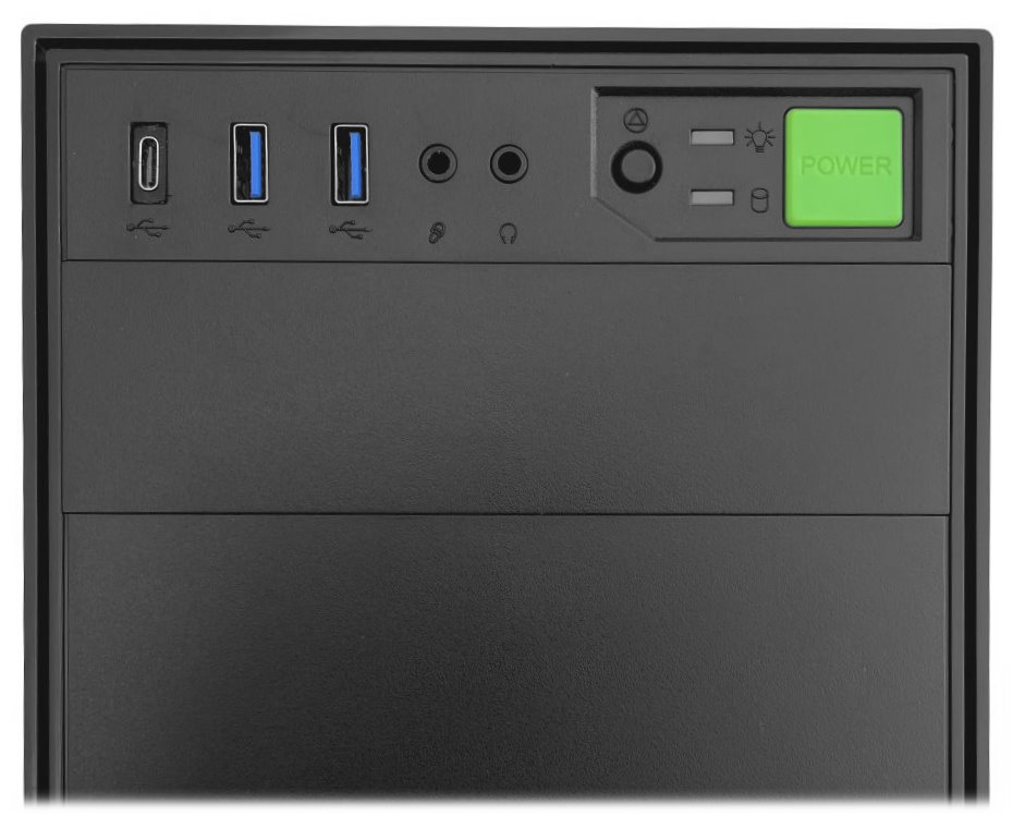 EUROCASE MidT ML N6-500B / bez zdroje / 2x USB 3.0  / USB-C / černá