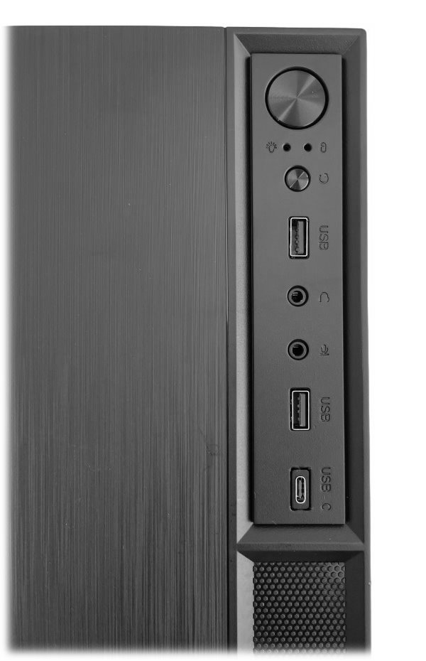 EUROCASE MicroT MC MF-320B / bez zdroje / 2x USB 3.0  / USB-C / černá