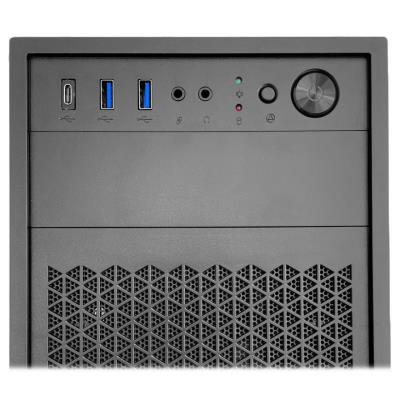 EUROCASE MidT ML N6-530B / bez zdroje / 2x USB 3.0  / USB-C / černá