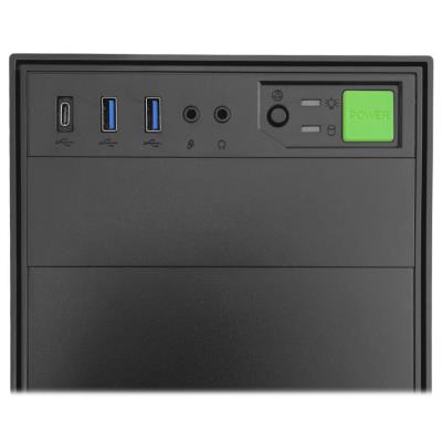 EUROCASE MidT ML N6-500B / bez zdroje / 2x USB 3.0  / USB-C / černá