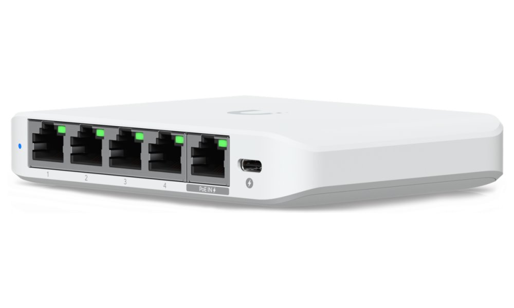 Ubiquiti UniFi Switch Flex Mini 2.5G - 5x 2.5GbE, PoE In