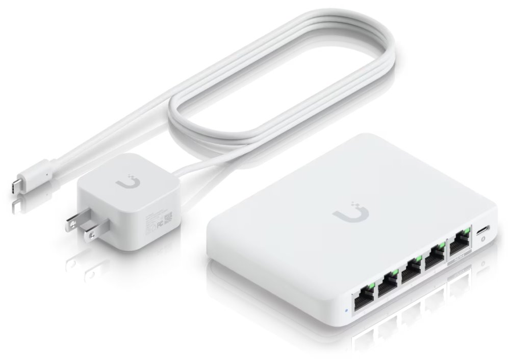 Ubiquiti UniFi Switch Flex Mini 2.5G - 5x 2.5GbE, PoE In