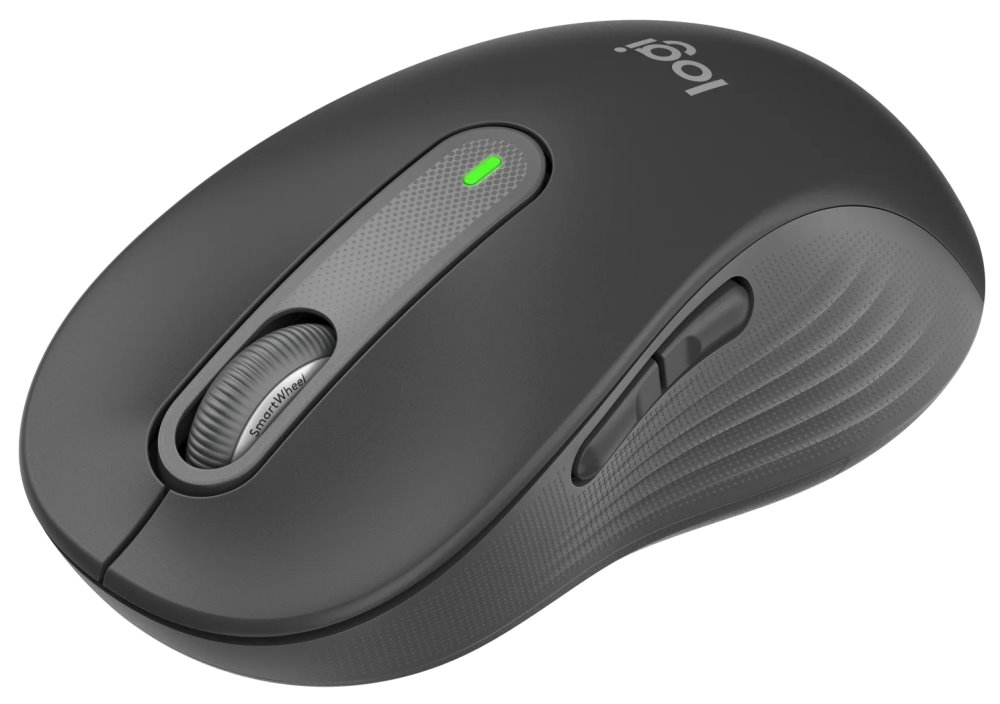 Logitech myš Signature M650L / Kancelářská/ Laserová/ Bezdrátová USB + Bluetooth/ šedá