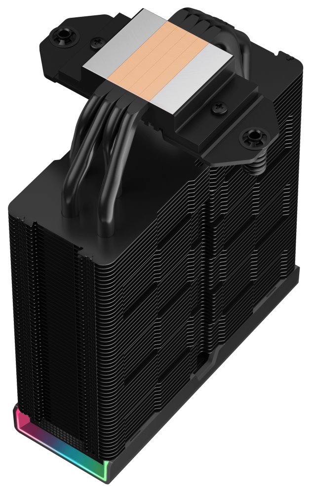 DEEPCOOL chladič AK400 Digital Pro / 120mm fan / 4x heatpipes / PWM / pro Intel i AMD / černý / dig.disp. více hodnot