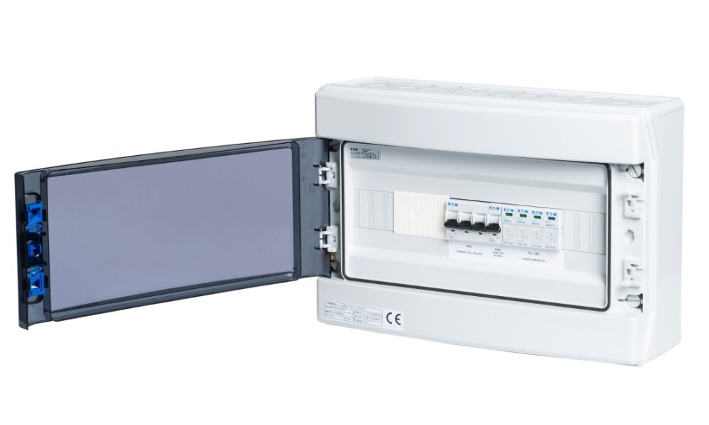 Solarmi AC25N0 osazený rozvaděč pro fotovoltaiku, jističe, chránič, N0, 3f, 25A