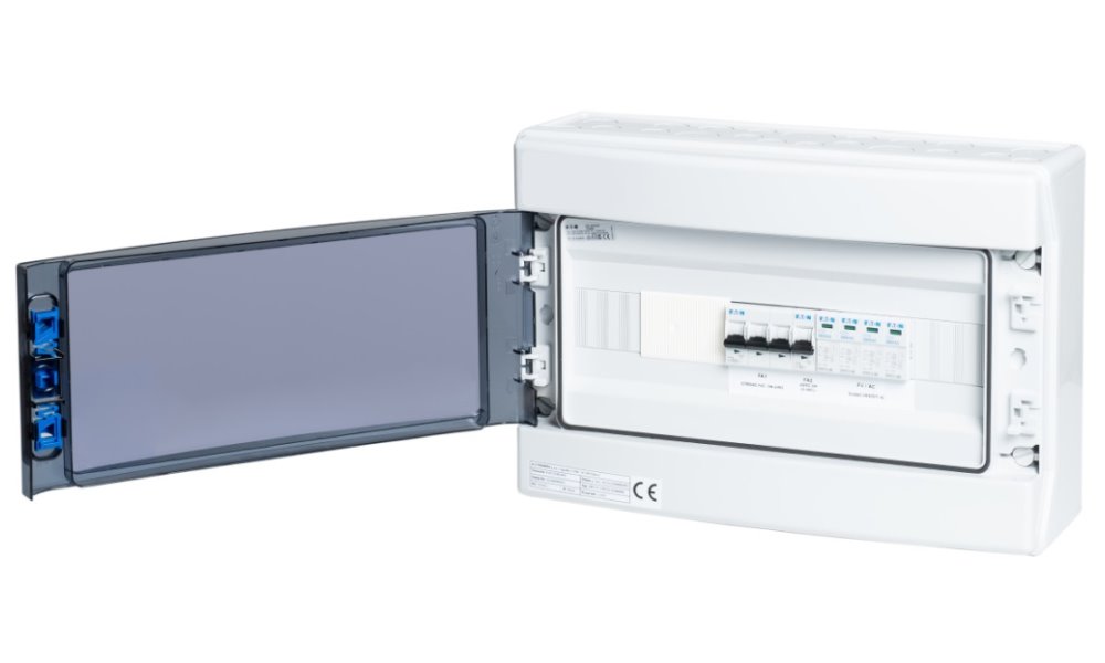 Solarmi AC32N0 osazený rozvaděč pro fotovoltaiku, jističe, chránič, N0, 3f, 32A