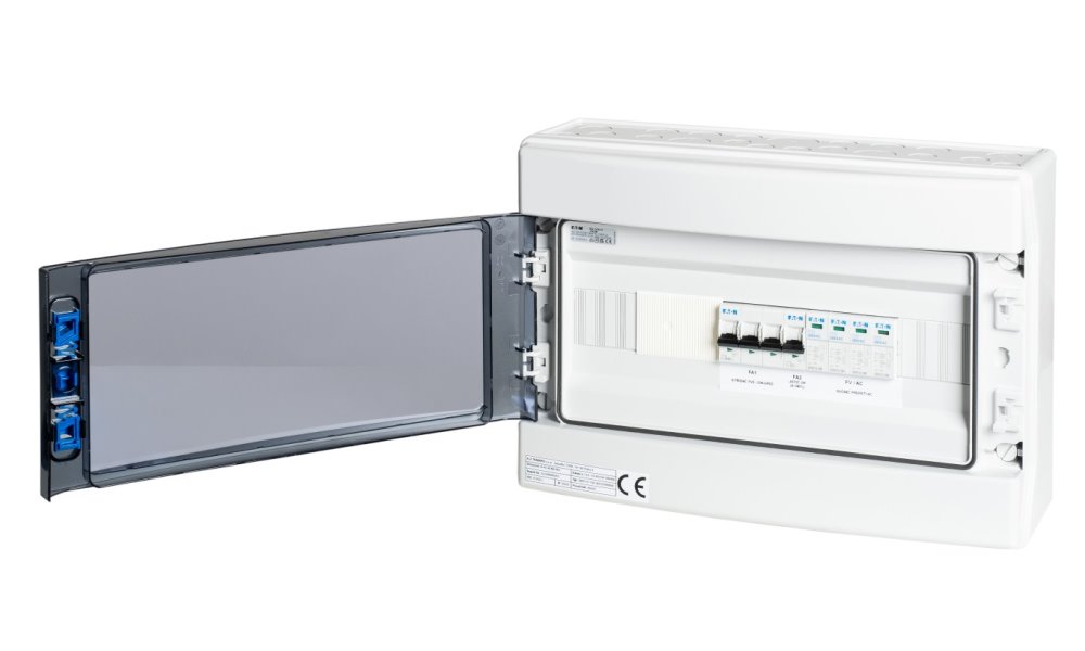 Solarmi AC40N0 osazený rozvaděč pro fotovoltaiku, jističe, chránič, N0, 3f, 40A