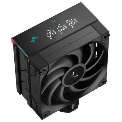 DEEPCOOL chladič AK400 Digital Pro / 120mm fan / 4x heatpipes / PWM / pro Intel i AMD / černý / dig.disp. více hodnot