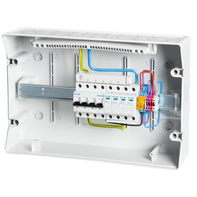 Solarmi AC40N0 osazený rozvaděč pro fotovoltaiku, jističe, chránič, N0, 3f, 40A