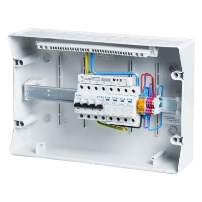 Solarmi AC32N0 osazený rozvaděč pro fotovoltaiku, jističe, chránič, N0, 3f, 32A