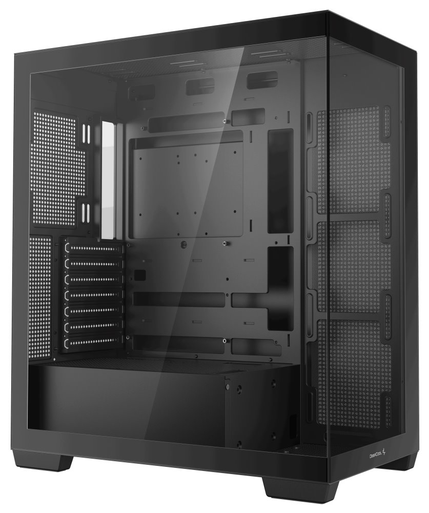 DEEPCOOL skříň CG580 / ATX / 2xUSB 3.0 / panoramatická / tvrzené sklo / černá