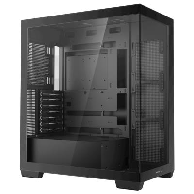 DEEPCOOL skříň CG580 / ATX / 2xUSB 3.0 / panoramatická / tvrzené sklo / černá