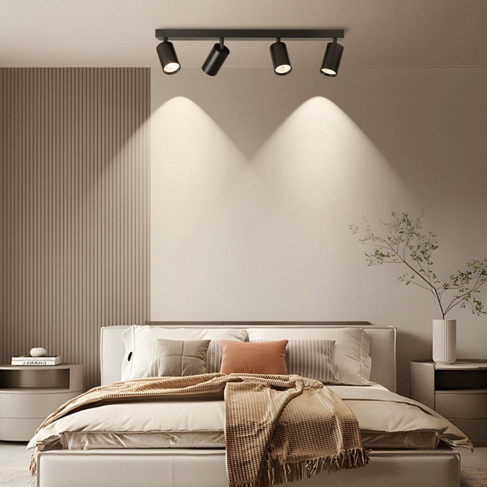 IMMAX NEO LITE PUNTO-4 SMART bodové svítidlo černé zdroj GU10 6W, RGB+CCT, Wi-Fi, BEACON, TUYA