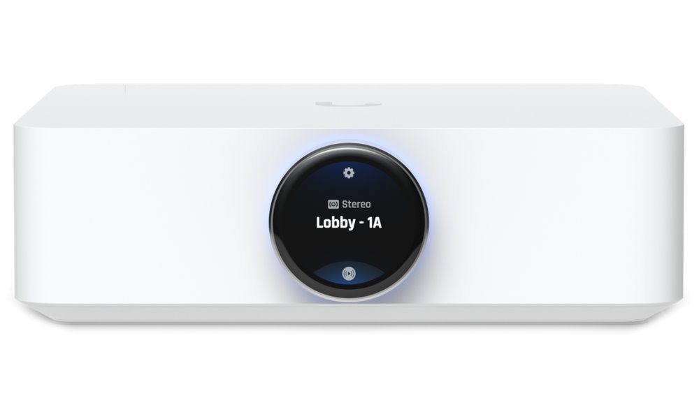 Ubiquiti UniFi PowerAmp White - Zesilovač, UniFi Play, 130/260 W, 4/8 Ohm, Dolby Atmos, Dolby TrueHD, Wi-Fi, bílý