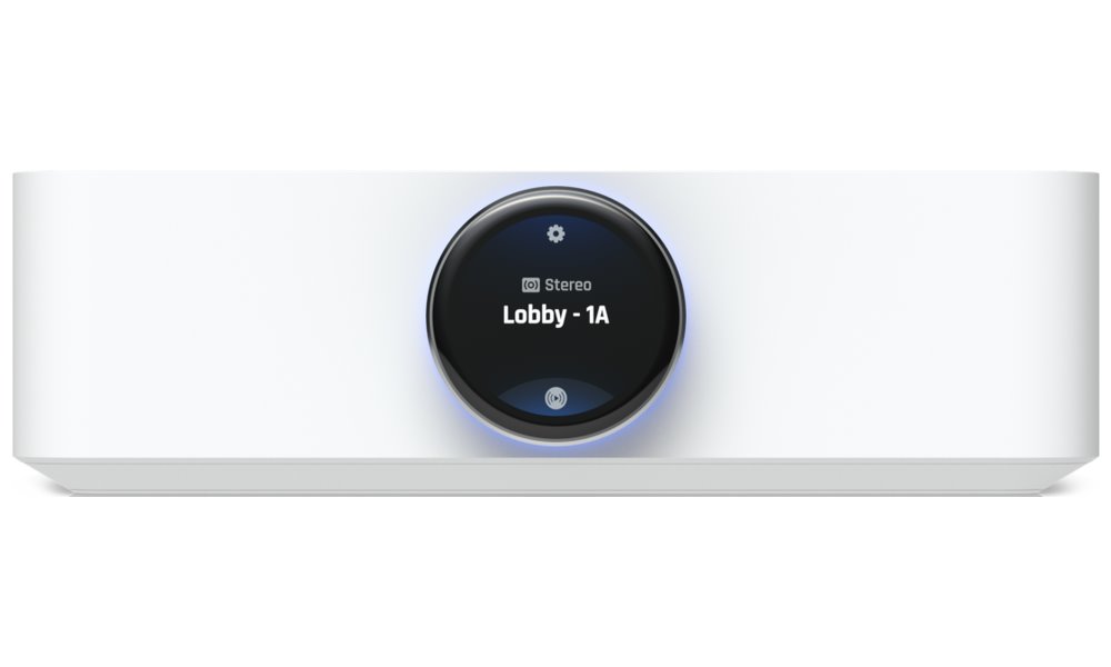 Ubiquiti UniFi PowerAmp White - Zesilovač, UniFi Play, 130/260 W, 4/8 Ohm, Dolby Atmos, Dolby TrueHD, Wi-Fi, bílý