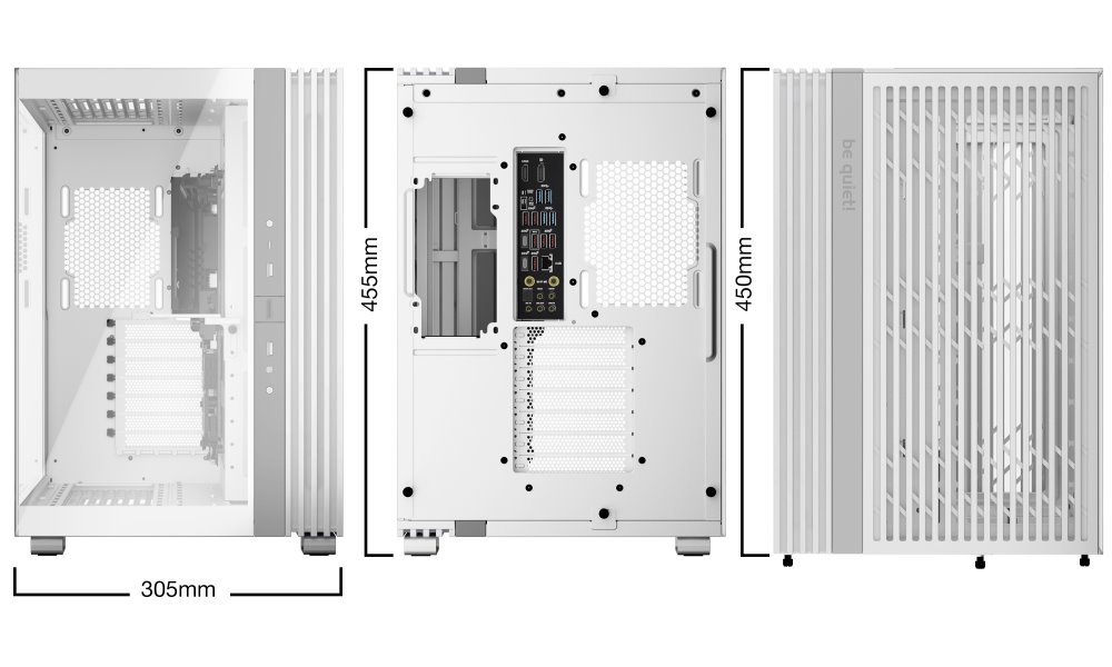 Be quiet! skříň LIGHT BASE 600DX / ATX / ARGB pásek / až 10 fan / 2xUSB / USB-C / panoramatická / bílá