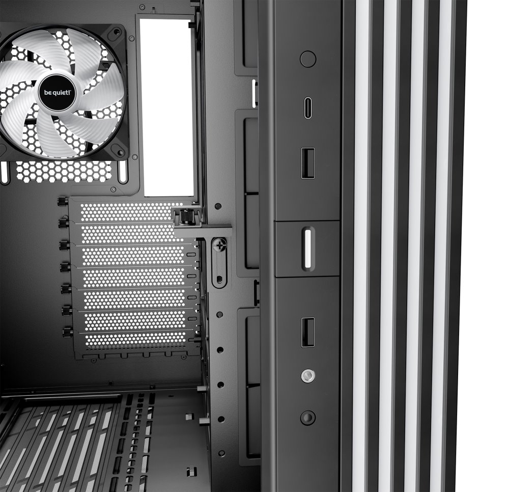 Be quiet! skříň LIGHT BASE 600LX / ATX / 4x 120mm ARGB fan / 2xUSB 3.0 / USB-C / panoramatická / černá