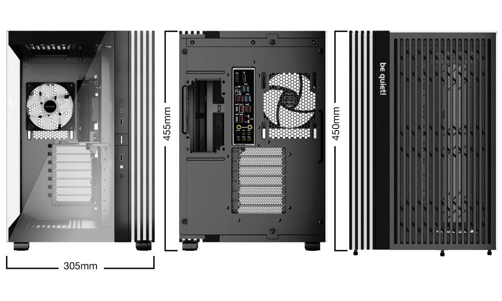 Be quiet! skříň LIGHT BASE 600LX / ATX / 4x 120mm ARGB fan / 2xUSB 3.0 / USB-C / panoramatická / černá
