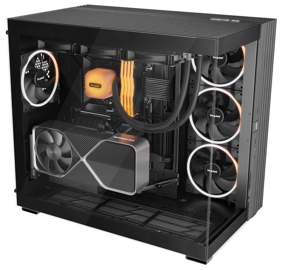 Be quiet! skříň LIGHT BASE 900DX / ATX / ARGB pásek / až 10 fans / 2xUSB 3.0 / USB-C / panoramatická / černá