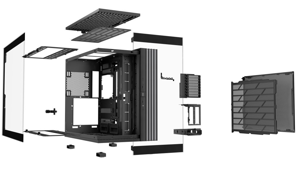 Be quiet! skříň LIGHT BASE 900DX / ATX / ARGB pásek / až 10 fans / 2xUSB 3.0 / USB-C / panoramatická / černá
