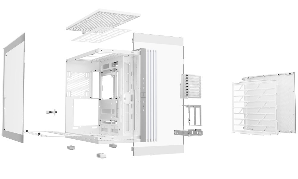 Be quiet! skříň LIGHT BASE 900DX / ATX / ARGB pásek / až 10 fans / 2xUSB 3.0 / USB-C / panoramatická / bílá