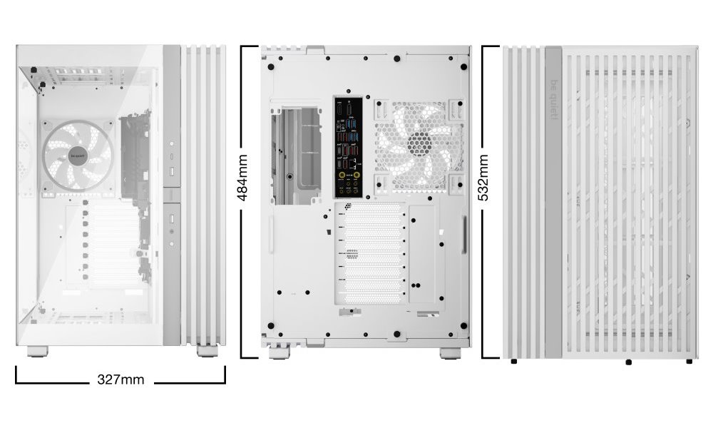 Be quiet! skříň LIGHT BASE 900FX / ATX / ARGB pásek / 4x140mm ARGB fan / 2xUSB 3.0 / USB-C / panoramatická / bílá