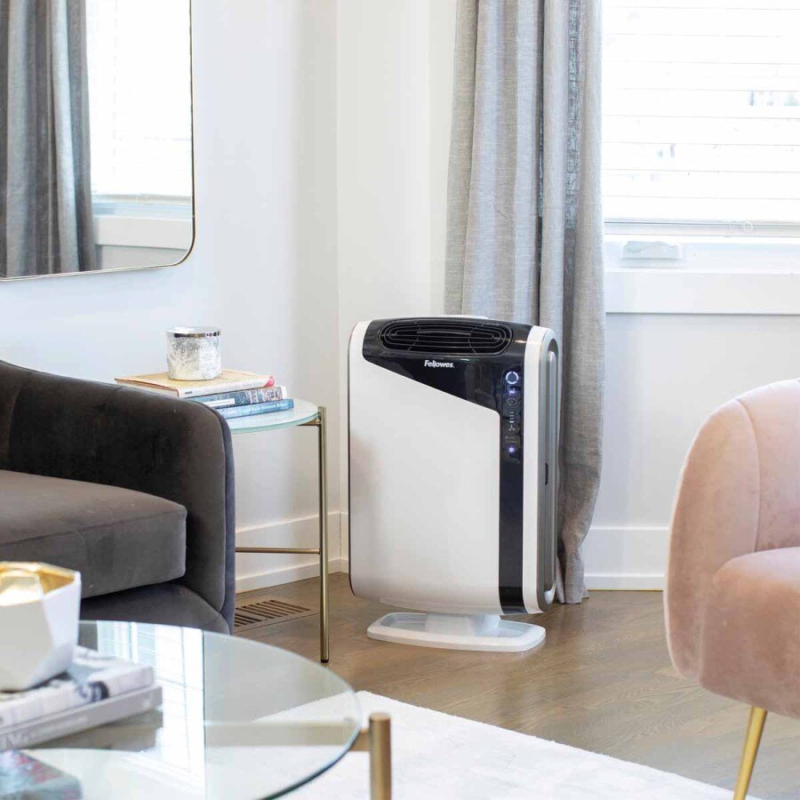 FELLOWES čistička vzduchu AeraMax DX 95/ čtyřstupňový systém filtrace/ černo-bílá