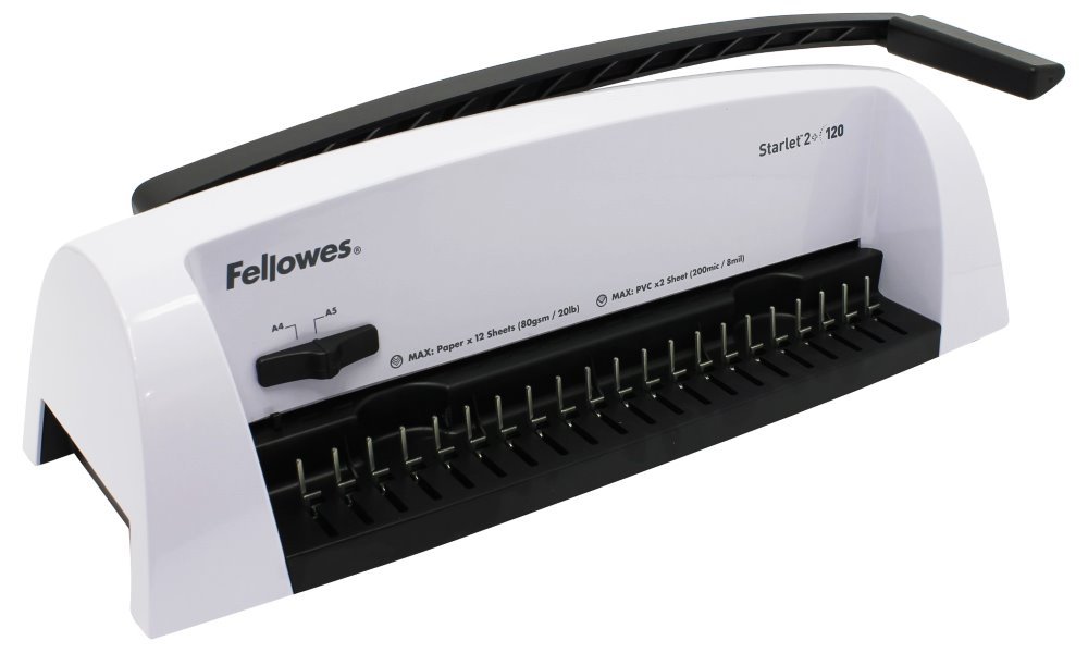FELLOWES vazač STARLET2+/ pracovní šířka 300 mm/ děrovací kapacita 12 listů/ A4/ maximální rozměr hřbetu 16 mm
