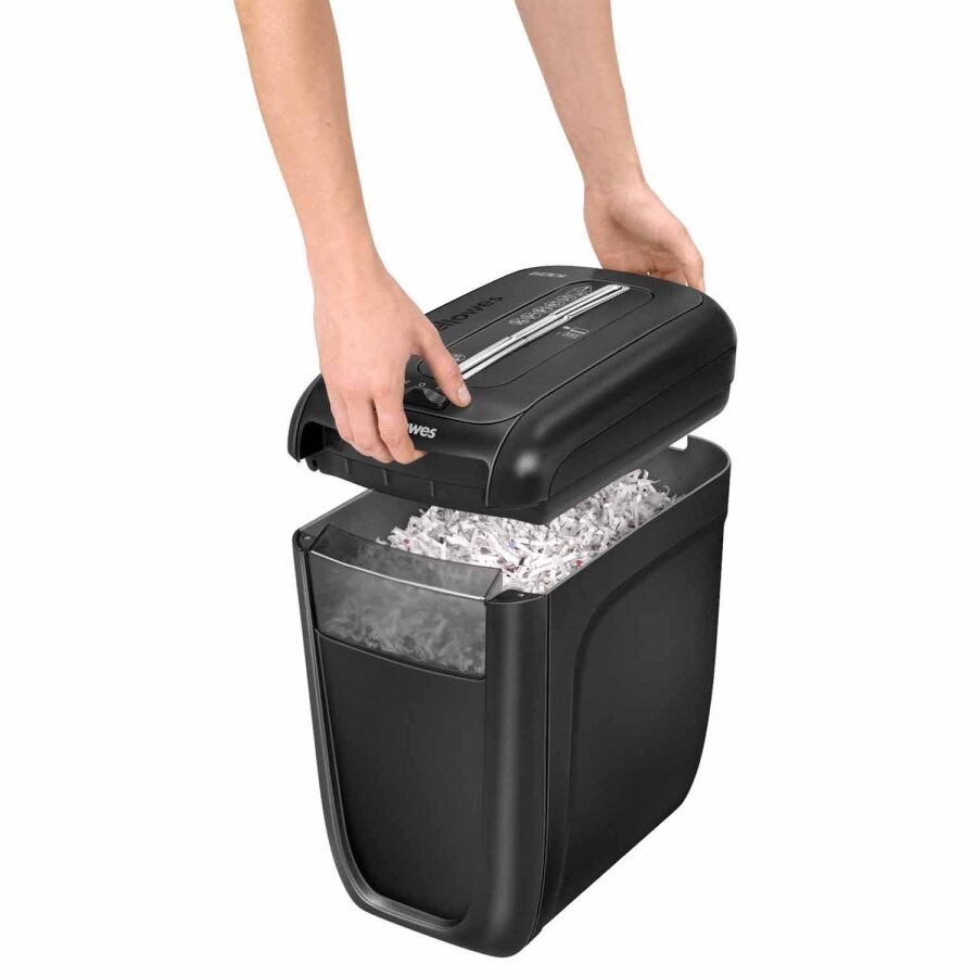 FELLOWES skartovač 60 Cs/ křížový řez 4x40 mm/ objem koše 22 l/ stupeň utajení P-4 (důvěrné)/ černý