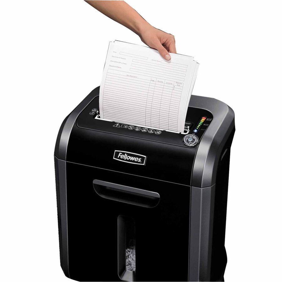 FELLOWES skartovač 79 Ci/ křížový řez 3,9x38 mm/ objem koše 23 l/ stupeň utajení P-4 (důvěrné)/ černý