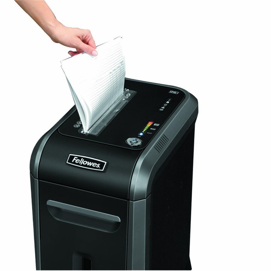 FELLOWES skartovač 99 Ci/ křížový řez 3,9x38 mm/ objekm koše 34 l/ stupeň utajení P-4 (důvěrné)/ černý