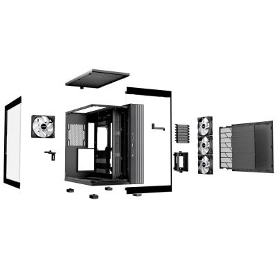 Be quiet! skříň LIGHT BASE 600LX / ATX / 4x 120mm ARGB fan / 2xUSB 3.0 / USB-C / panoramatická / černá