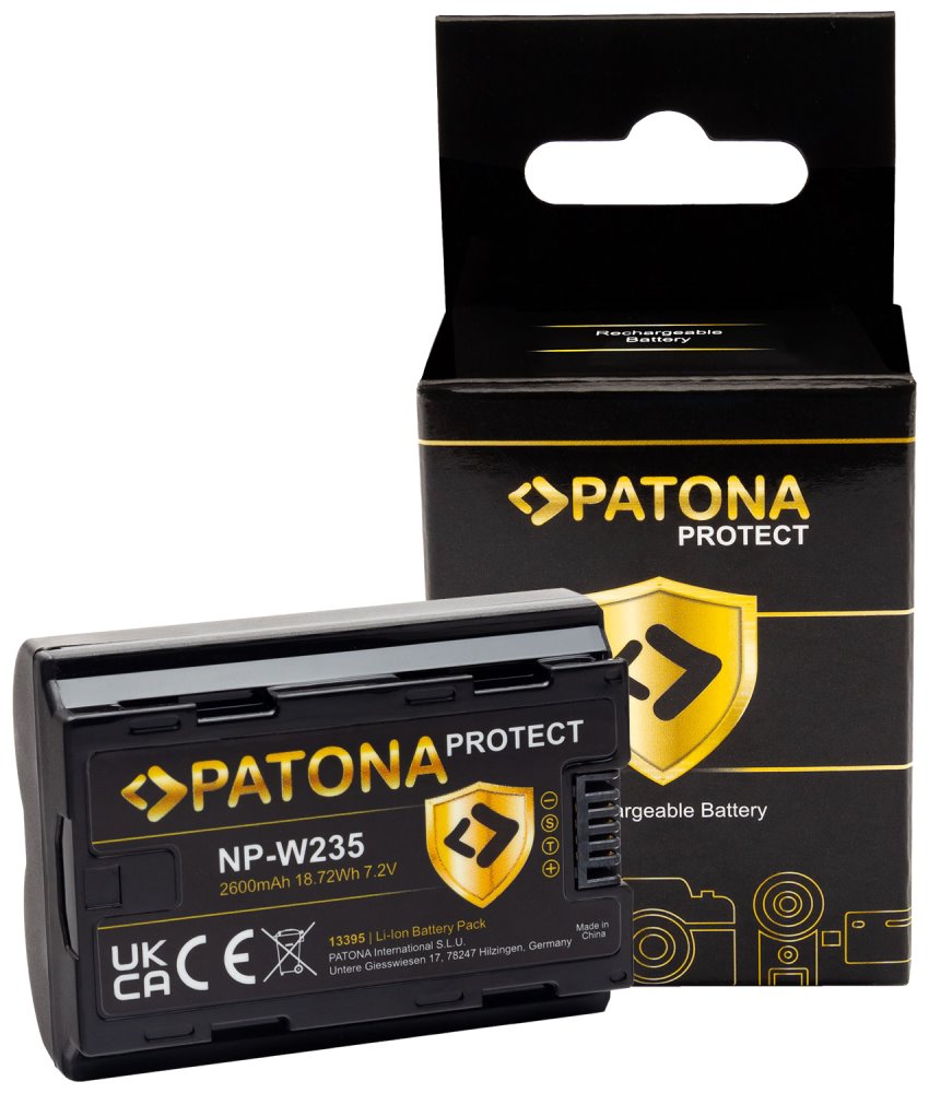 PATONA baterie pro foto Fuji NP-W235 2400mAh Li-Ion 7,2V Protect X-T4