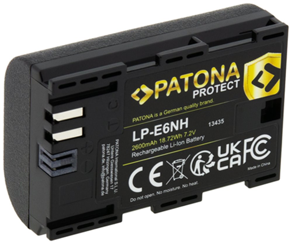 PATONA baterie pro foto Canon LP-E6NH 2600mAh Li-Ion Protect EOS R5/R6