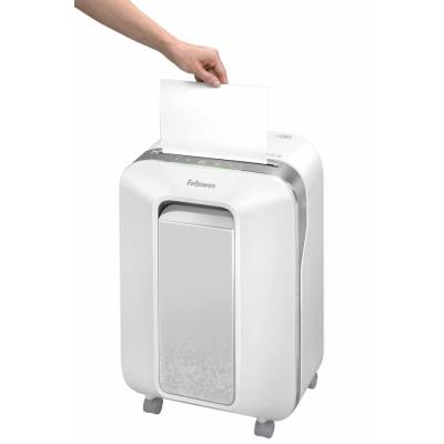 FELLOWES skartovač LX 201/ křížový řez 2x12mm/ objem koše 22 l/ stupeň utajení P-5 (tajné)/ bílý