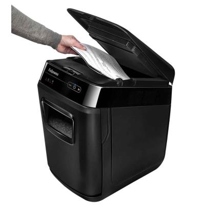 FELLOWES skartovač AutoMax 150 C/ křížový řez 4x38 mm/ objem koše 32 l/ stupeň utajení P-4 (důvěrné)/ černý