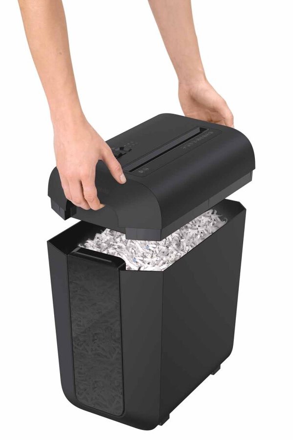 FELLOWES skartovač LX 65/ křížový řez 4x40mm/ objem koše 22 l/ stupeň utajení P-4 (důvěrné)/ černý