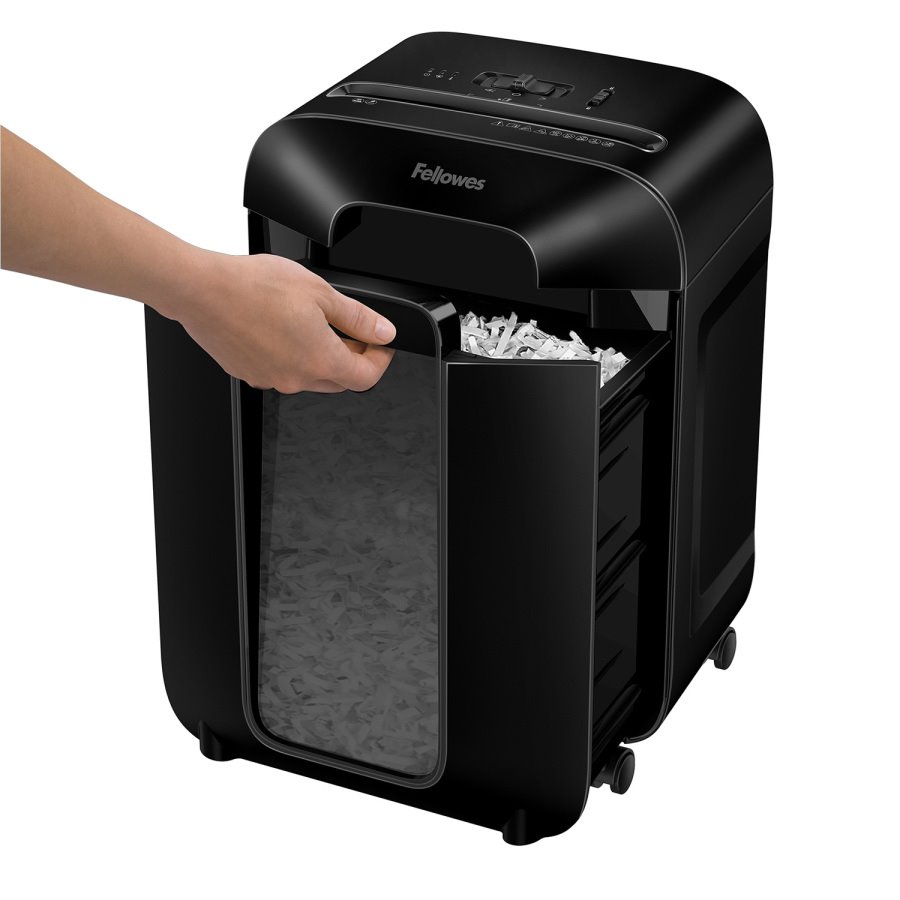 FELLOWES skartovač LX 85/ křížový řez 4x40mm/ objem koše 19 l/ stupeň utajení P-4 (důvěrné)/ černý