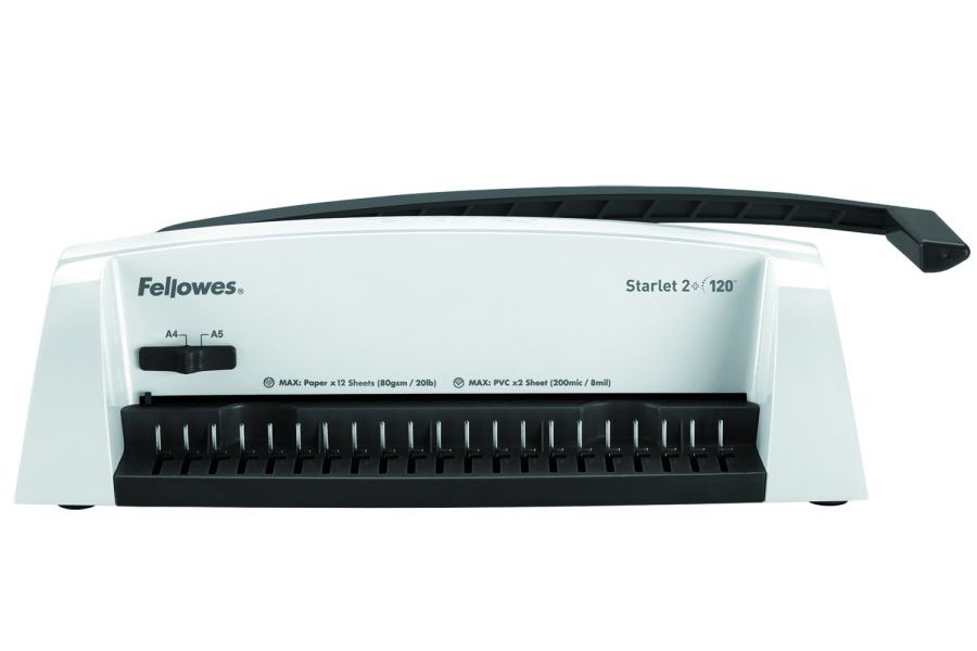 POŠKOZENÝ OBAL - FELLOWES vazač STARLET2+/ pracovní šířka 300 mm/ děrovací kapacita 12 listů/ A4/ maximální rozměr hřbetu 16 mm