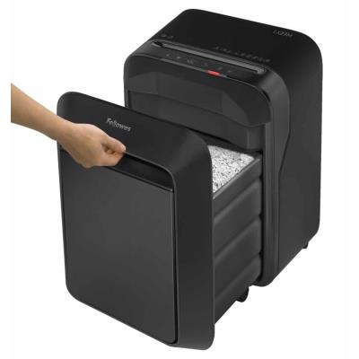FELLOWES skartovač LX 210/ křížový řez 4x12mm/ objem koše 23 l/ stupeň utajení P-4 (důvěrné)/ černý