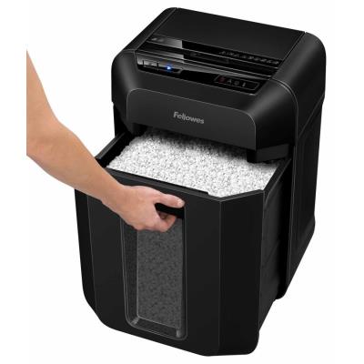 FELLOWES skartovač AutoMax 90 M/ křížový řez 4 x 12 mm/ objem koše 17 l/ stupeň utajení P-4 (důvěrné)/ černý