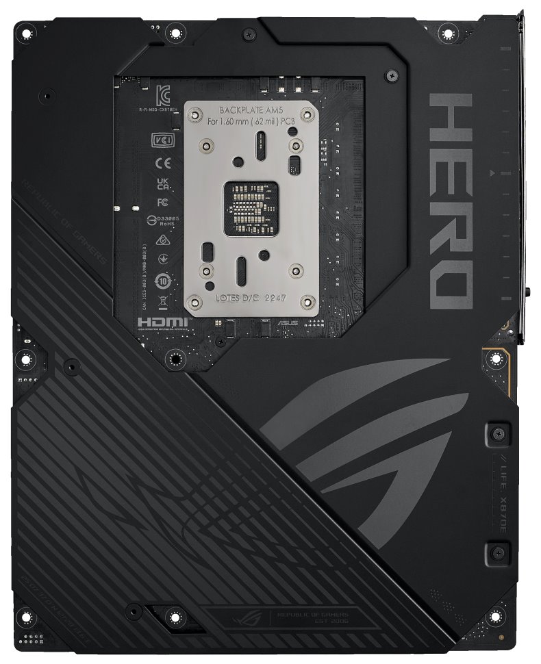 ASUS ROG CROSSHAIR X870E HERO / X870E / AM5 / 4x DDR5 / HDMI / USB4 /  M.2 / ATX