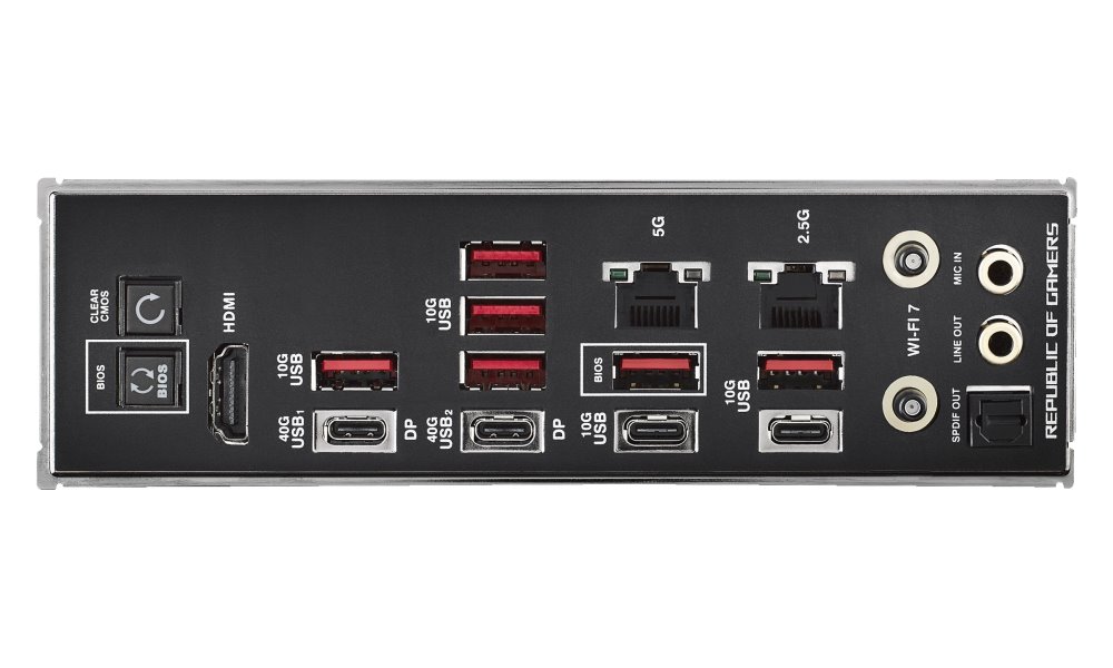 ASUS ROG CROSSHAIR X870E HERO / X870E / AM5 / 4x DDR5 / HDMI / USB4 /  M.2 / ATX